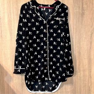 Juicy Couture button down nightshirt size medium
